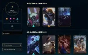 Conta iniciante lol com skin ultimate