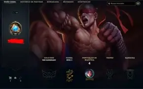 Conta iniciante lol com skin ultimate