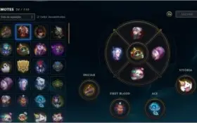 Conta LOL - Mestre com skins ganhando 18/19 pdl