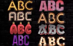 Pack Letras 3D Renderizadas Premium Editáveis