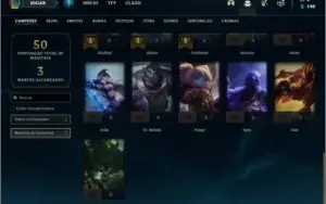 Conta Platina 4 com 31 Champs e 2 Skins