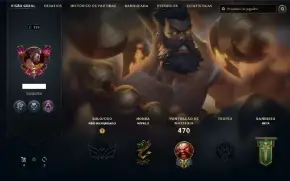 Conta LOL 165 Skins | Todos os Personagens 2024