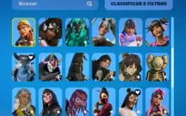 Conta fortnite muitas skins