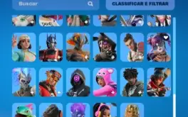 Conta fortnite muitas skins