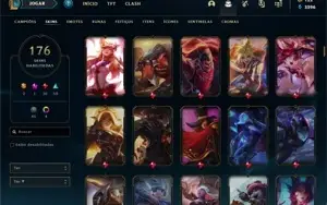Conta LOL e Valorant diamante com muitas skins e bom mmr