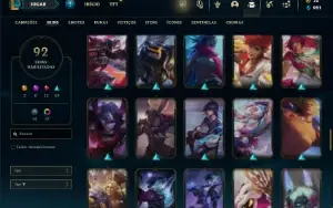 Esmeralda 3 com 81 Champs e 92 Skins ( MAIN ADC )