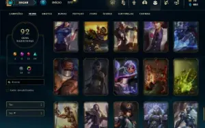 Esmeralda 3 com 81 Champs e 92 Skins ( MAIN ADC )