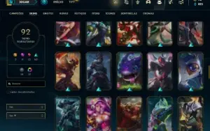 Esmeralda 3 com 81 Champs e 92 Skins ( MAIN ADC )
