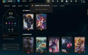 Esmeralda 3 com 81 Champs e 92 Skins ( MAIN ADC )