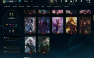 Esmeralda 3 com 81 Champs e 92 Skins ( MAIN ADC )
