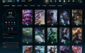 Esmeralda 3 com 81 Champs e 92 Skins ( MAIN ADC )
