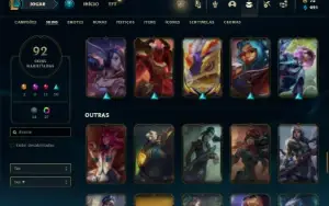 Esmeralda 3 com 81 Champs e 92 Skins ( MAIN ADC )
