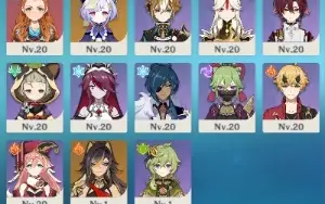Conta Genshin Impact AR 56. 11 Personagens 5* e 4 Armas 5*