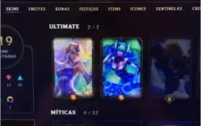Conta G3 COM MUITAS SKINS