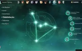 Genshin Impact Ar58 com 36 personagens