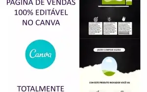 Template Página De Vendas 100% Editável Canva Clássica Preta