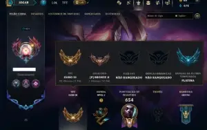Bronze 3 com TODOS os Champs e 194 Skins ( MID / JG / ADC )