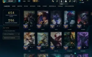 Bronze 3 com TODOS os Champs e 194 Skins ( MID / JG / ADC )