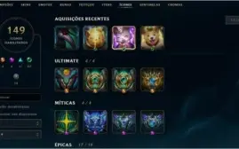 Conta Diamante1 Ex HighElo,70Skins(2 prestigio), 5400EL, etc