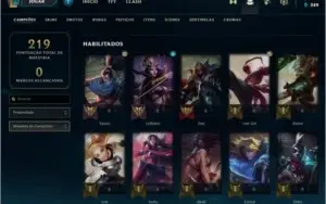 Conta de LOL 39 Skins