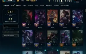 Esmeralda 4 com 135 Champs e 43 Skins +2 Prestigios