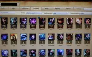 CONTA LEAGUE OF LEGENDS PRATA COM BORDINHA E SKIN