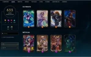 Conta League of Legends 633 skins