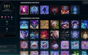 Conta League of Legends 633 skins