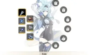 CONTA GENSHIN AR58 - EULA C/CANÇÃO 12 LENDÁRIOS ⭐ 6 ARMAS 5⭐