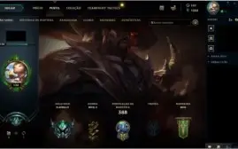 CONTA LEAGUE OF LEGENDS PLAT 4 - 104 CHAMPS E 47 SKINS