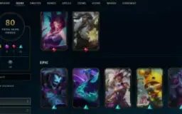 Conta Lol 80 Skins Sem Elo