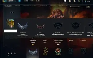 Conta Prata 2 com 26 Champs e 5 Skins + 4 Espolios