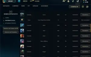 Conta Prata 2 com 26 Champs e 5 Skins + 4 Espolios