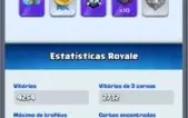 Vendo conta Clash Royale NV 12, 5 decks tops, montados.