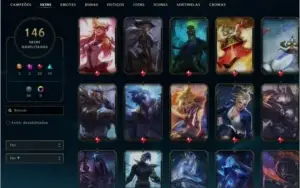 LoL ouro 3, 146 skins