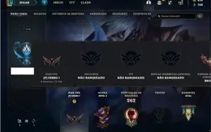 Conta Unranked com 106 Champs e 63 Skins