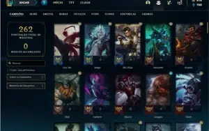 Conta Unranked com 106 Champs e 63 Skins