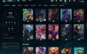 Conta Platina 4 com 140 Champs e 86 Skins ( MAIN ADC )