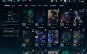 Conta Platina 4 com 140 Champs e 86 Skins ( MAIN ADC )