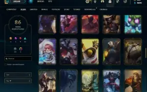 Conta Platina 4 com 140 Champs e 86 Skins ( MAIN ADC )