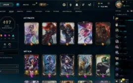Conta Lol 16 Skins Miticas e atualmente 500 Skins 
