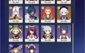 Conta com personagens 5 ✨