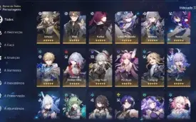 Honkai Star Rail Com Quase Todos Personagens Pity Alto