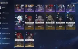 Honkai Star Rail Com Quase Todos Personagens Pity Alto