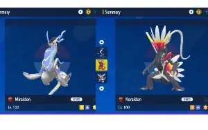 Koraidon e Miraidon Shiny Pokémon Scarlet Violet