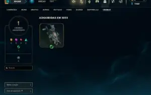 Unranked ( Ex Esmeralda ) com 45 Champs e 9 Skins