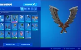 Fortnite com Salve o mundo, Algumas skins e 500 Vbucks