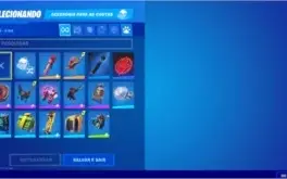 Fortnite com Salve o mundo, Algumas skins e 500 Vbucks