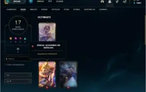 Conta prata 4 com 17 skins e 34 champs ( 160k de riven )