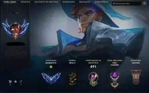 CONTA LOL D4 - 331 SKINS - 4 SKINS PRESTÍGIO - 738 RP